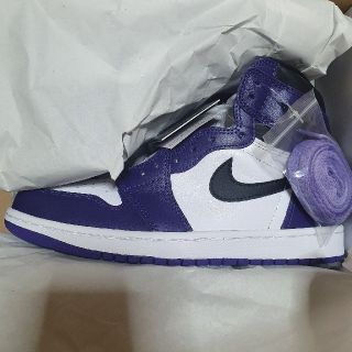 ナイキ(NIKE)のnike air jordan 1 court purple 26.0cm(スニーカー)