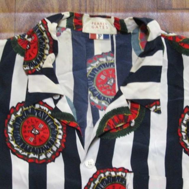 PEARLY GATES(パーリーゲイツ)のパーリーゲイツ80年代ビンテージ半袖プリントシャツ★ハワイアン★スカーフ柄M~L メンズのトップス(シャツ)の商品写真