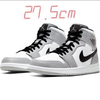 ナイキ(NIKE)のNIKE AIR JORDAN 1 MID LIGHT SMOKE GREY(スニーカー)