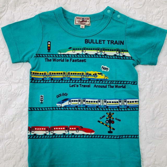 motherways(マザウェイズ)の☆マザウェイズ☆男の子 Tシャツ☆90 電車 ミキハウス キッズ/ベビー/マタニティのキッズ服男の子用(90cm~)(Tシャツ/カットソー)の商品写真