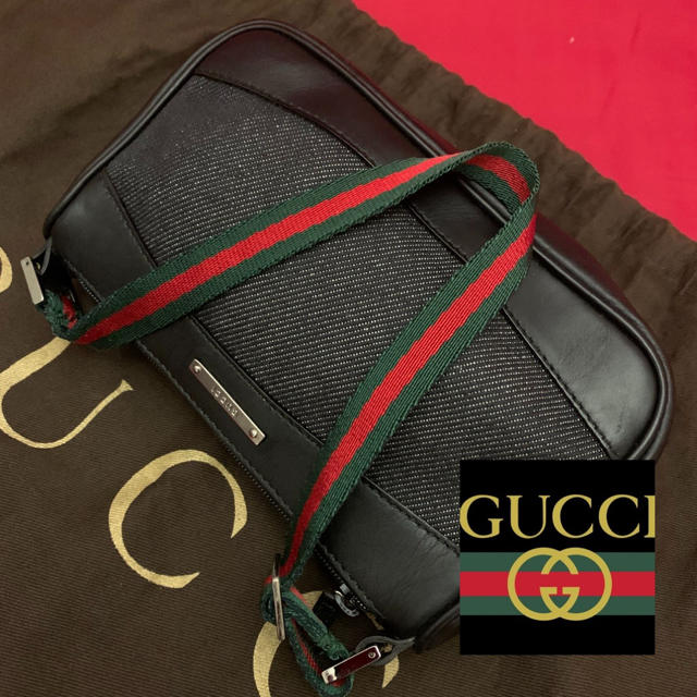 Gucci(グッチ)のGUCCI☆シェリー☆ミニポーチ☆美品 レディースのファッション小物(ポーチ)の商品写真