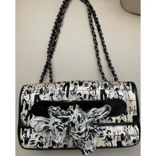 シャネル(CHANEL)のシャネル    マドモアゼル　総柄　リボン　チェーン　バッグ(ハンドバッグ)