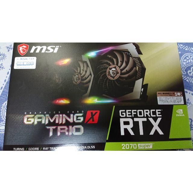 返品送料無料】 MSI RTX 未使用品 TRIO X GAMING SUPER 2070 PCパーツ