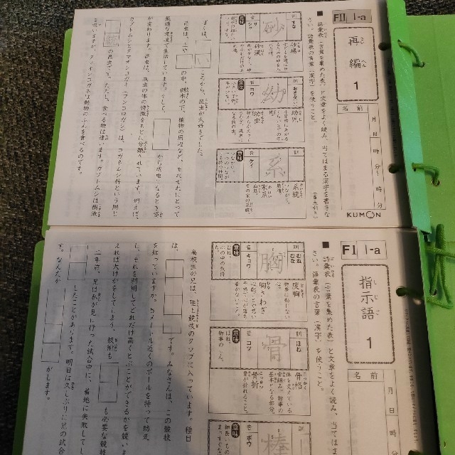 公文 くもん 国語CⅠ 解答書付き CⅡ 400枚