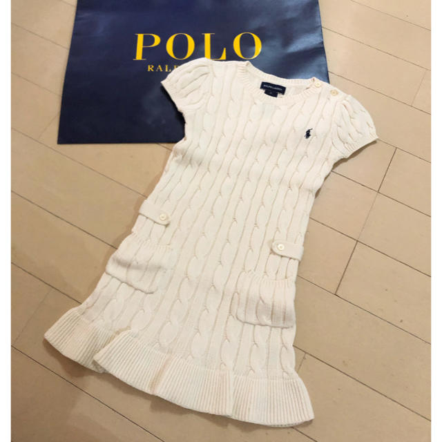 Ralph Lauren(ラルフローレン)のオンマ様専用☆RALPH LAUREN☆ニットワンピース☆6 キッズ/ベビー/マタニティのキッズ服女の子用(90cm~)(ワンピース)の商品写真