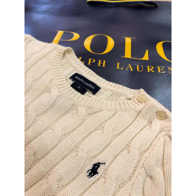 Ralph Lauren(ラルフローレン)のオンマ様専用☆RALPH LAUREN☆ニットワンピース☆6 キッズ/ベビー/マタニティのキッズ服女の子用(90cm~)(ワンピース)の商品写真