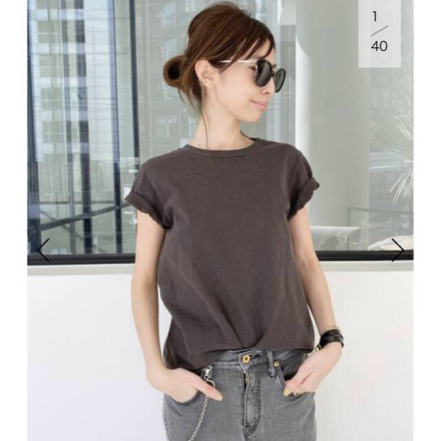 L'Appartement DEUXIEME CLASSE(アパルトモンドゥーズィエムクラス)のL'Appartement アパルトモン REMI RELIEF Tシャツ レディースのトップス(Tシャツ(半袖/袖なし))の商品写真