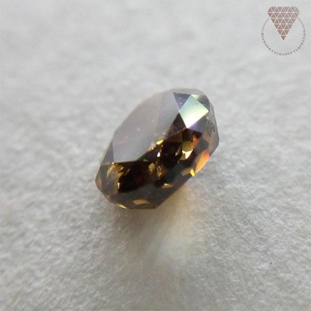 0.640 ct F. DK. BROWN 天然 ブラウン ダイヤ レディースのアクセサリー(リング(指輪))の商品写真