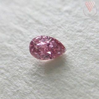 まっくす様 0.071 ct F.Int.Pink 天然 ピンク ダイヤ(リング(指輪))