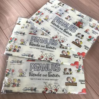 ピーナッツ(PEANUTS)のスヌーピーミドルサイズスクエアトート×3(トートバッグ)