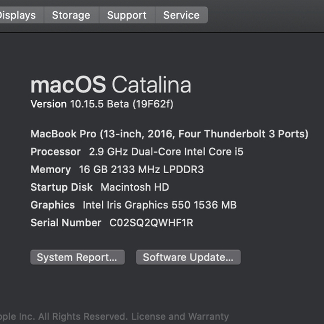 タブレット Mac 2016 Late 1TBSSD 16GBの通販 by ギョロウ's shop｜マックならラクマ (Apple) - MacBook Pro 13インチ インチ