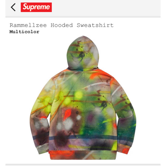 メンズ【Supreme】Rammellzee Hooded Sweatshirt