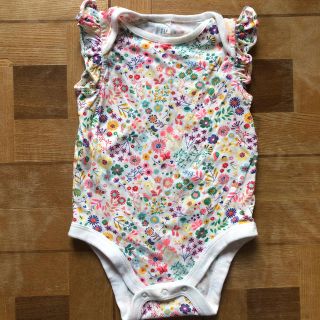 ベビーギャップ(babyGAP)のbabyGAP 花柄　ボディースーツ　75サイズ(ロンパース)