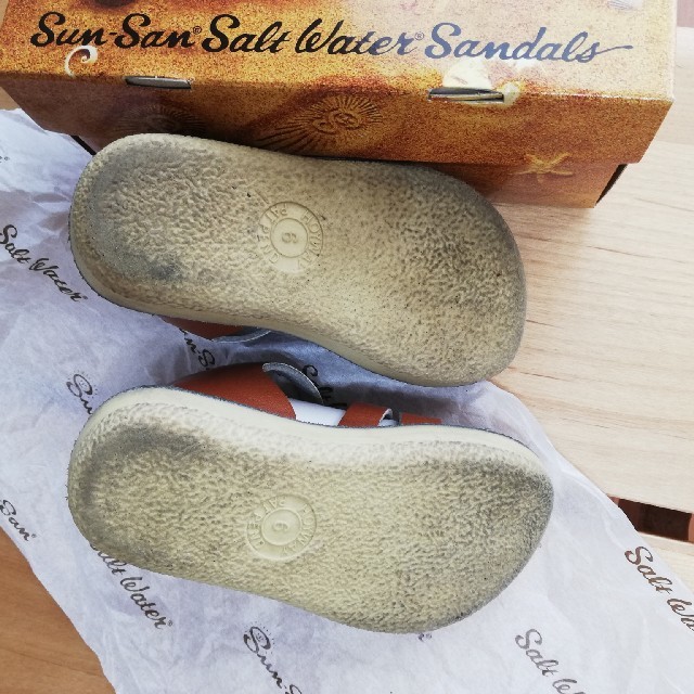 こども ビームス(コドモビームス)のSALT WATER SANDALS  TAN 6  BEAMS キッズ/ベビー/マタニティのベビー靴/シューズ(~14cm)(サンダル)の商品写真