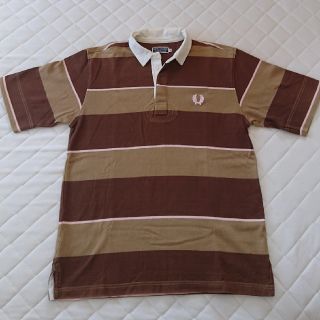 フレッドペリー(FRED PERRY)のFRED PERRY フレッドペリー ボーダー ラガー ポロシャツブラウン(ポロシャツ)