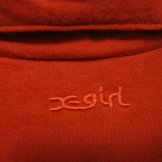 X-girl(エックスガール)のX-girl　赤の半袖カットソー　サイズ1（S～Mサイズ） レディースのトップス(カットソー(半袖/袖なし))の商品写真