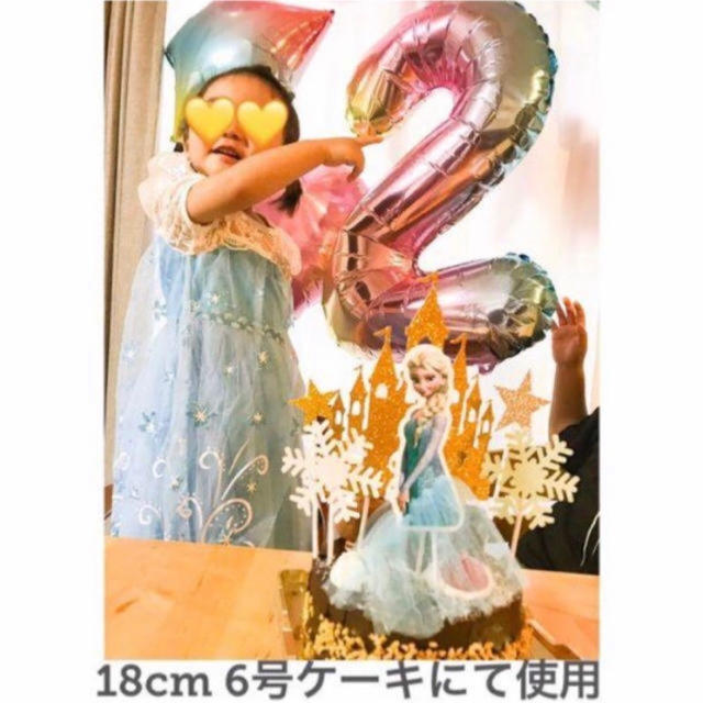 Disney ケーキトッパー プリンセス E エルサ バースデー ケーキ パーティー の通販 By あや S Shop ディズニーならラクマ