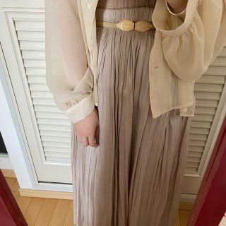 ダブルクローゼット(w closet)のw closet❤︎シャイニーサテンリバースカート(ロングスカート)