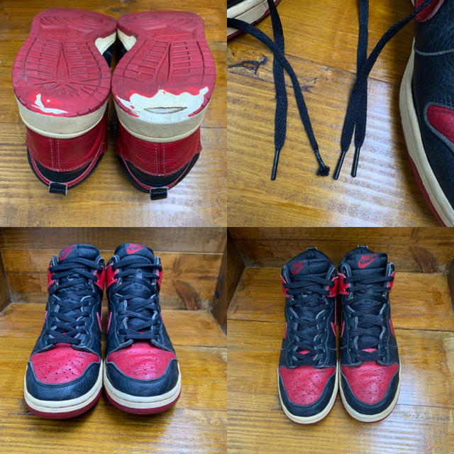 NIKE - 希少 ナイキ ダンク ハイ フットアクション別注カラー 赤 NIKE - 希少 ナイキ ダンク ハイ フットアクション別注カラー 赤