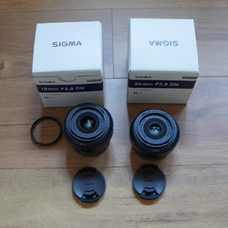 シグマ(SIGMA)のSIGMA F2.8 30mm 19mmセット Eマウント(レンズ(単焦点))