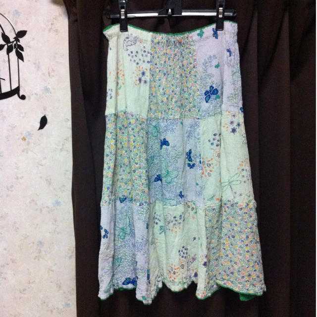 TSUMORI CHISATO(ツモリチサト)のツモリチサト パッチワークスカート レディースのスカート(ロングスカート)の商品写真