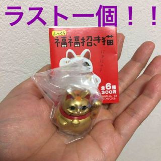 福福招き猫 ガチャ キンタンクラブ レア 金色 ラスト一個！！(その他)