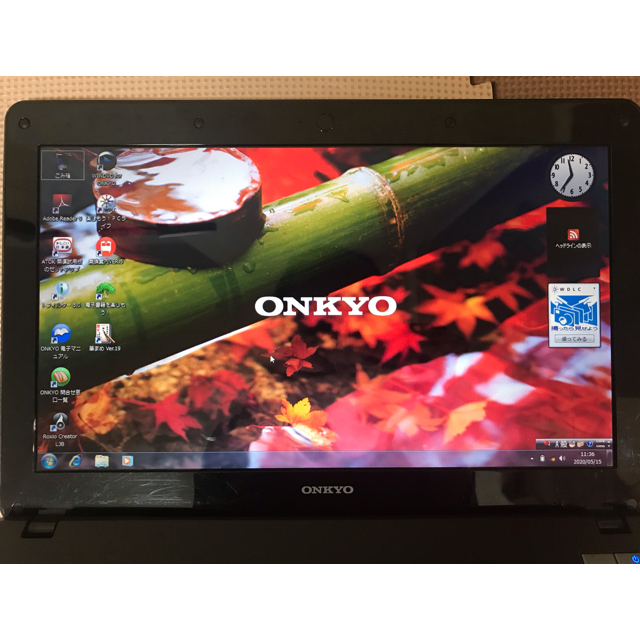 ONKYO(オンキヨー)のONKYO M511A windows7 office2003付き スマホ/家電/カメラのPC/タブレット(ノートPC)の商品写真