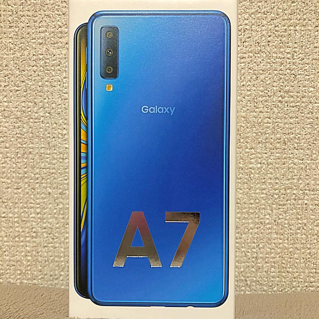 Galaxy A7 モバイル対応 simフリースマートフォン ブルー-