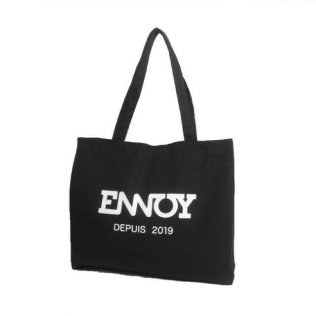 1LDK SELECT(ワンエルディーケーセレクト)のENNOY TOTE BAG (BLACK / WHITE)  レディースのバッグ(トートバッグ)の商品写真