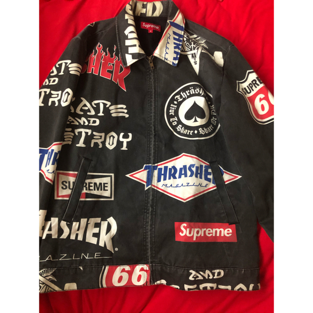 Supreme Thrasher Work Jacket スラッシャー L 黒