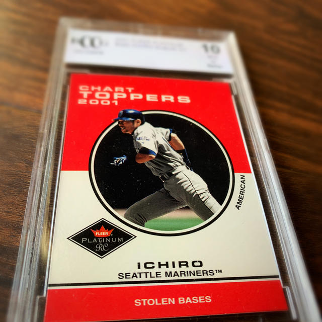 【送料込】イチロー選手のグレーディングカード！Fleer2001#420盗塁王 2