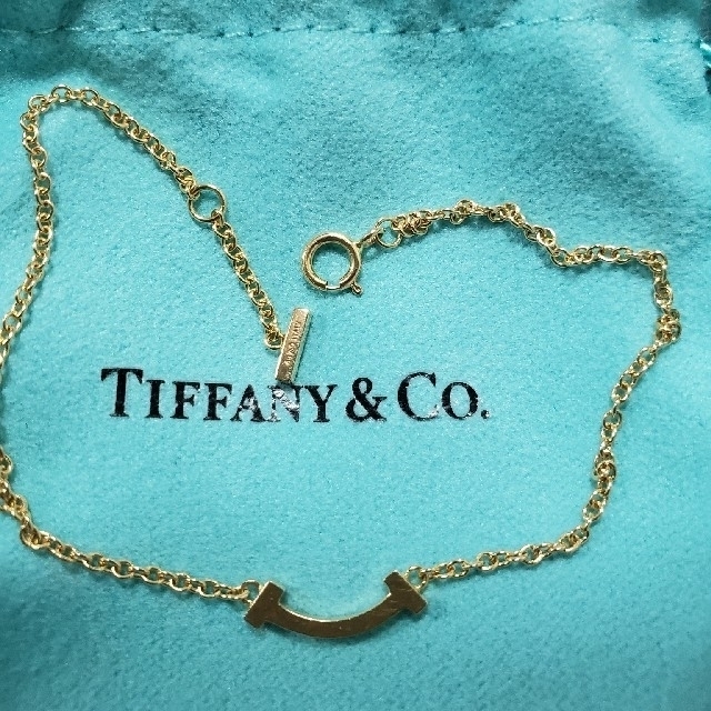 Tiffany & Co.(ティファニー)のお値下げ　TIFFANY　Tスマイル　ブレスレット　ミニ　RG レディースのアクセサリー(ブレスレット/バングル)の商品写真