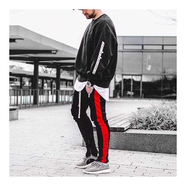 【Mサイズ】mnml track pants トラックパンツ red レッド メンズのパンツ(その他)の商品写真