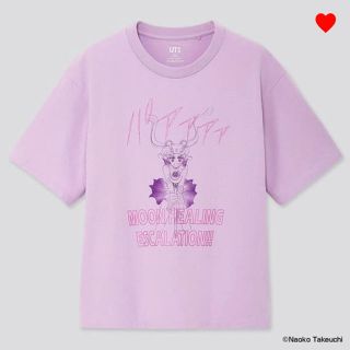 セーラームーン(セーラームーン)のLサイズ 新品 ユニクロ UT 美少女戦士 セーラームーン Tシャツ パープル(Tシャツ(半袖/袖なし))