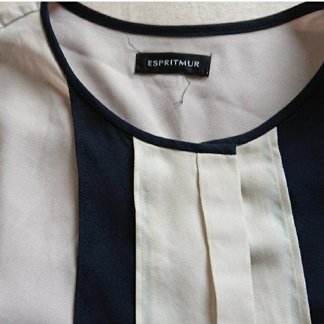 Esprit(エスプリ)のESPRITMUR七分袖ブラウス sizeM レディースのトップス(シャツ/ブラウス(長袖/七分))の商品写真