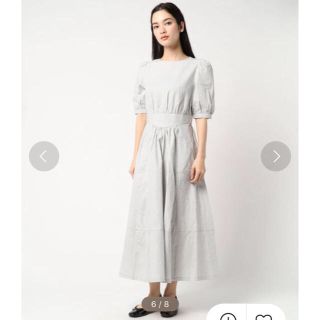 マウジー(moussy)の《値下げ！》moussy stripe half sleeve dress(ロングワンピース/マキシワンピース)