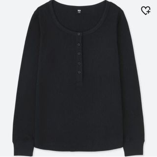 ユニクロ(UNIQLO)のユニクロ　ワッフルヘンリーネックT(Tシャツ(長袖/七分))