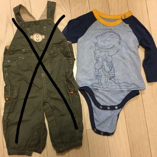 ベビーギャップ(babyGAP)のmikan様 GAP長袖ボディシャツ 70㎝ (カバーオール)