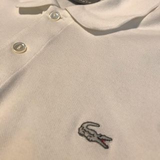 ラコステ(LACOSTE)のラコステ　白ワニ　ポロシャツ　size3 M 白　日本製　アローズ(ポロシャツ)