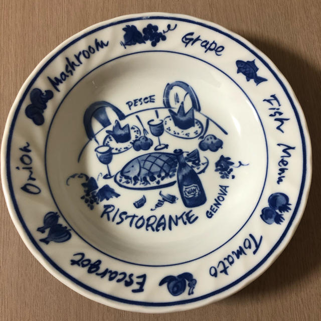 RISTORANTEお皿 手描き大皿 5枚の通販 by のびのび|ラクマ
