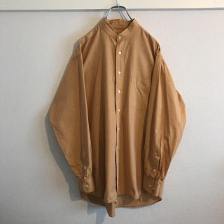 ハリウッドランチマーケット(HOLLYWOOD RANCH MARKET)のOLD ノーカラーシャツ vintage  ビッグシルエット(シャツ)