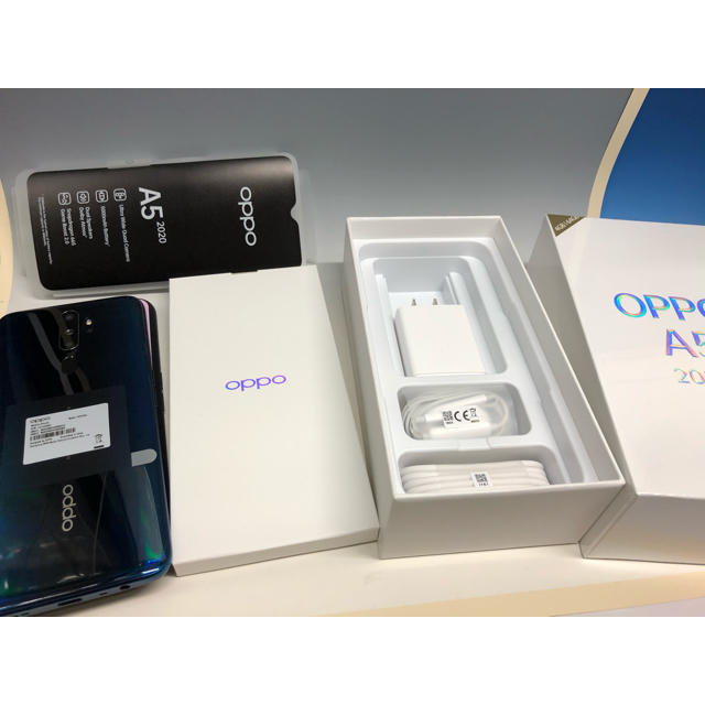 ANDROID(アンドロイド)のoppo A5 2020 64GB グリーン スマホ/家電/カメラのスマートフォン/携帯電話(スマートフォン本体)の商品写真