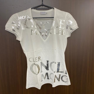 モンクレール(MONCLER)のモンクレールMONCLER白Tシャツ(Tシャツ(半袖/袖なし))