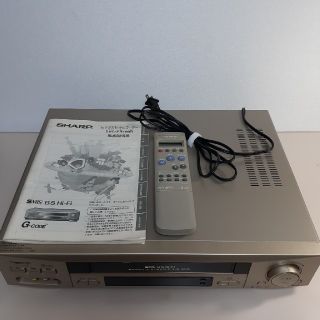 シャープ(SHARP)のSharp シャープ VC-ES100B VHS ビデオデッキ リモコン付(その他)