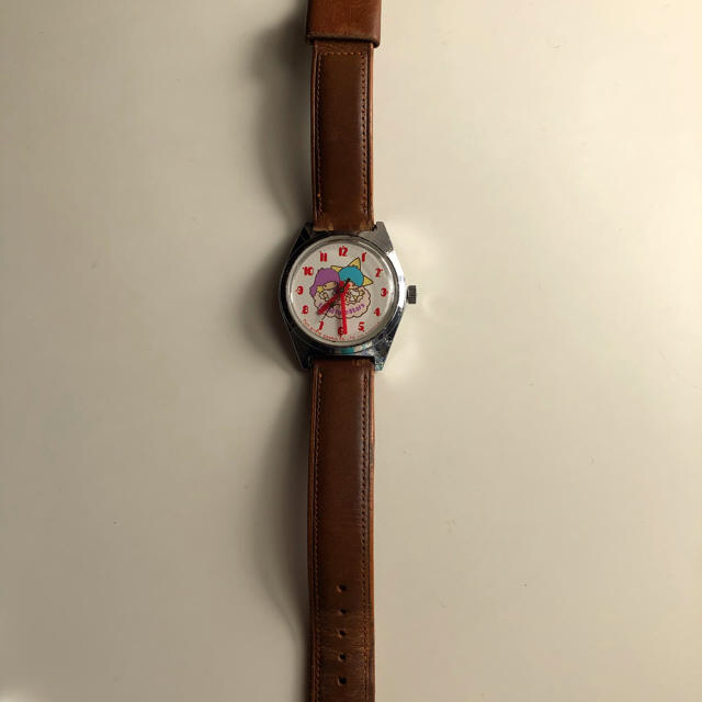 サンリオ(サンリオ)の お値下LITTLE TWIN STARS キキララ手巻リストウォッチ　日本製 レディースのファッション小物(腕時計)の商品写真