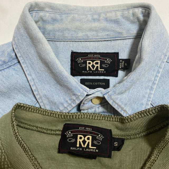 RRL(ダブルアールエル)のRRL デニムウエスタンシャツ & サーマルカットソー  メンズのトップス(シャツ)の商品写真