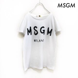 エムエスジイエム(MSGM)のMSGM★半袖Tシャツ ロゴプリント ホワイト 白 イタリア製(Tシャツ(半袖/袖なし))