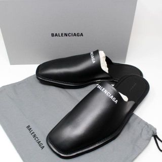 バレンシアガ(Balenciaga)の新品 2020SS BALENCIAGA ロゴ レザースリッポン(サンダル)