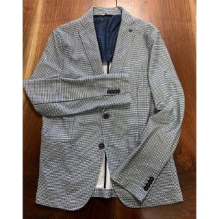 ザラ(ZARA)のyoshiken様専用　美品　ZARA 柄ストレッチジャケット　USA42(テーラードジャケット)