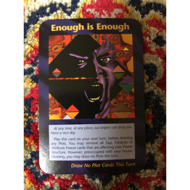 イルミナティカード 「Enough is Enough」 ドナルド・トランプの イルミナティカード 「Enough is Enough」 ドナルド・トランプの